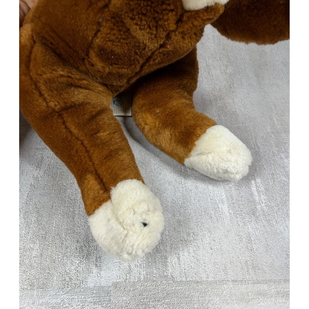 Animal Alley Boxer Dog Plush Toys R Us Brown White Stuffed Animal 9 Inch